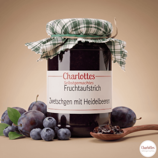 Fruchtaufstrich Zwetschgen mit Heidelbeeren