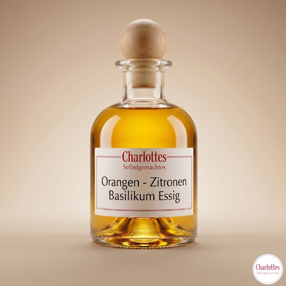 Orangen - Zitronen Basilikum Essig