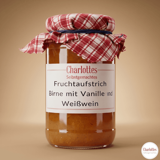 Fruchtaufstrich Birne mit Vanille und Weißwein