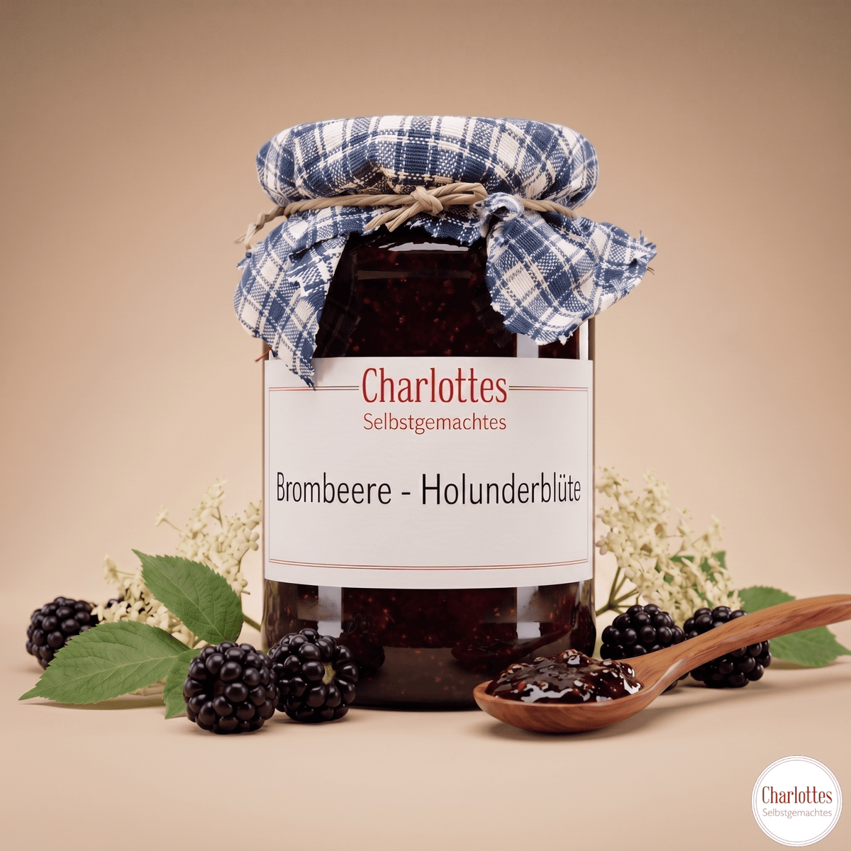 Fruchtaufstrich Brombeere - Holunderblüte
