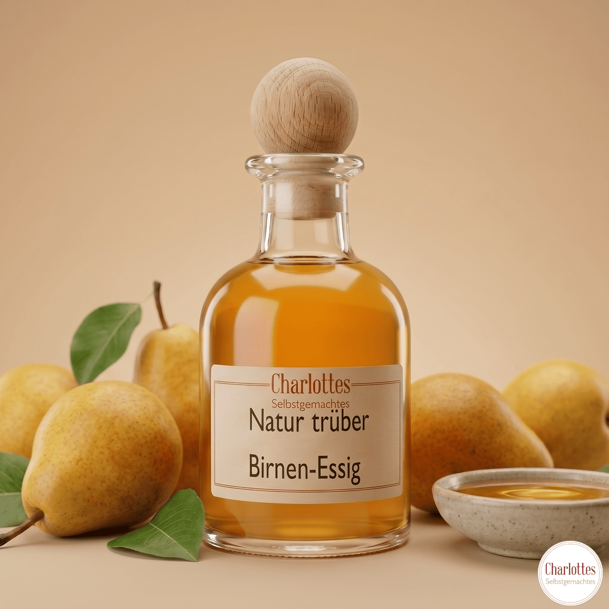 Naturtrüber Birnen - Essig - Charlottes Selbstgemachtes